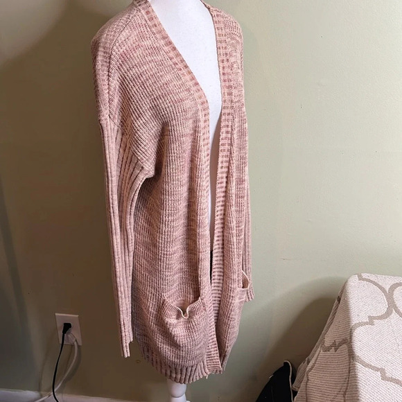 Knox Rose longline open front front pockets sweater cardigan - Picture 13 of 15